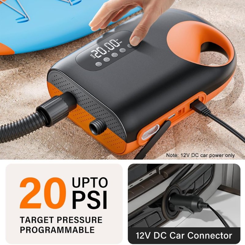 itoolmax paddle board pump 20 psi
