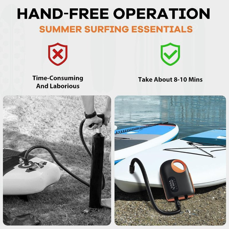 itoolmax paddle board pump hand free operation