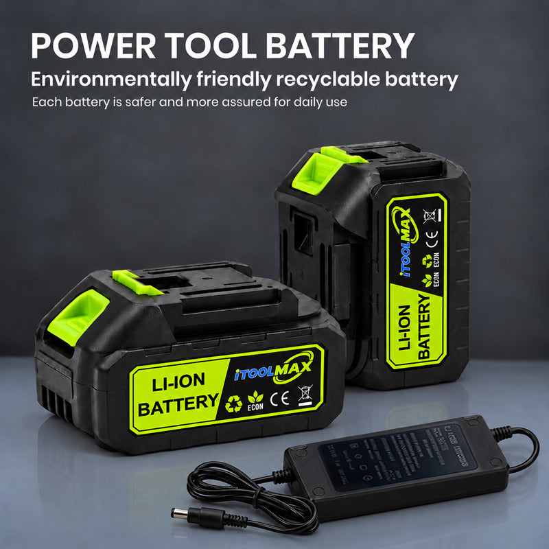 itoolmax paint sprayer accessories 2 batteries with charger
