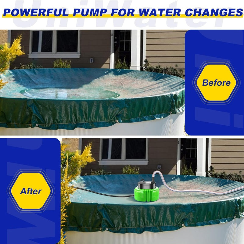 itoolmax pool cover pump fast water removal