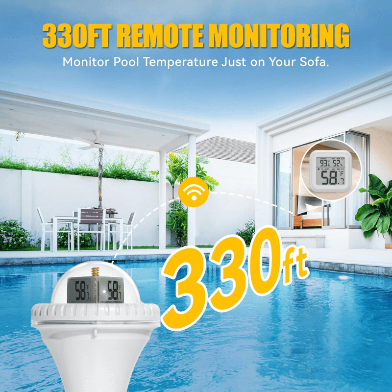 itoolmax pool thermometer 330ft remote monitoring