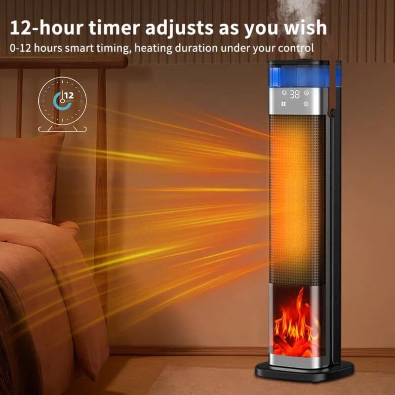 itoolmax portable ceramic heater humidifier timer