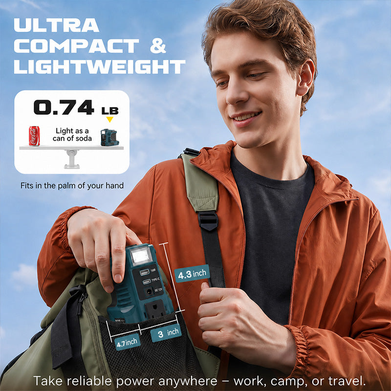 itoolmax portable power inverter lightweight