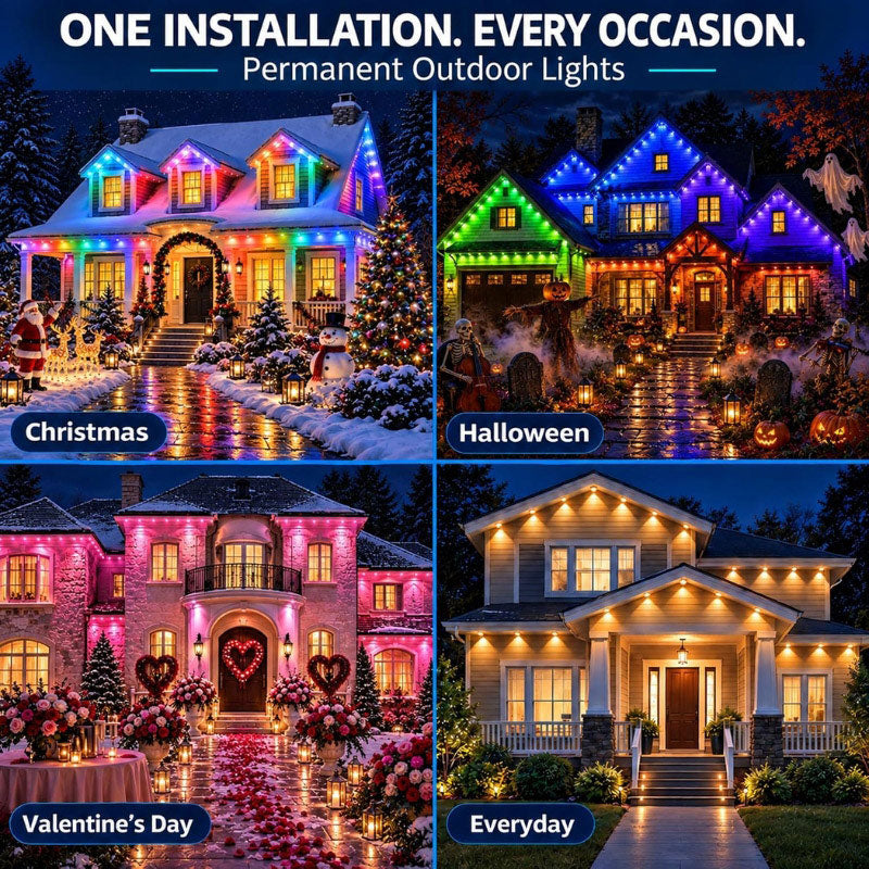 itoolmax rgbic permanent outdoor lights for every occasion