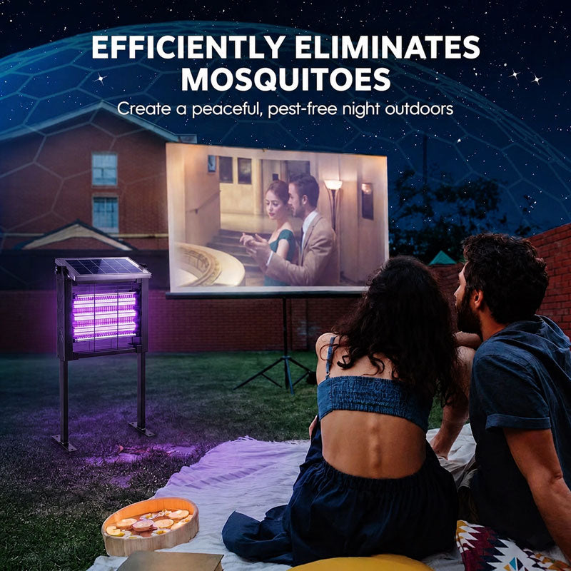 itoolmax solar bug zapper outdoor waterproof eliminates mosquitoes