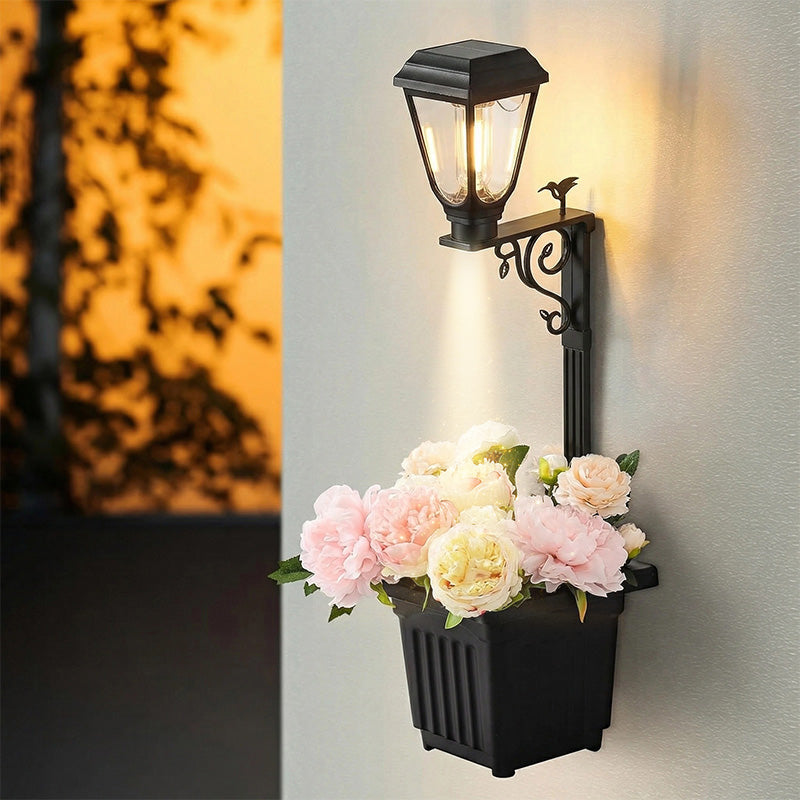 itoolmax 2 in 1 solar light planter pot