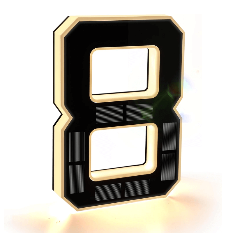 itoolmax solar lighted house numbers 8