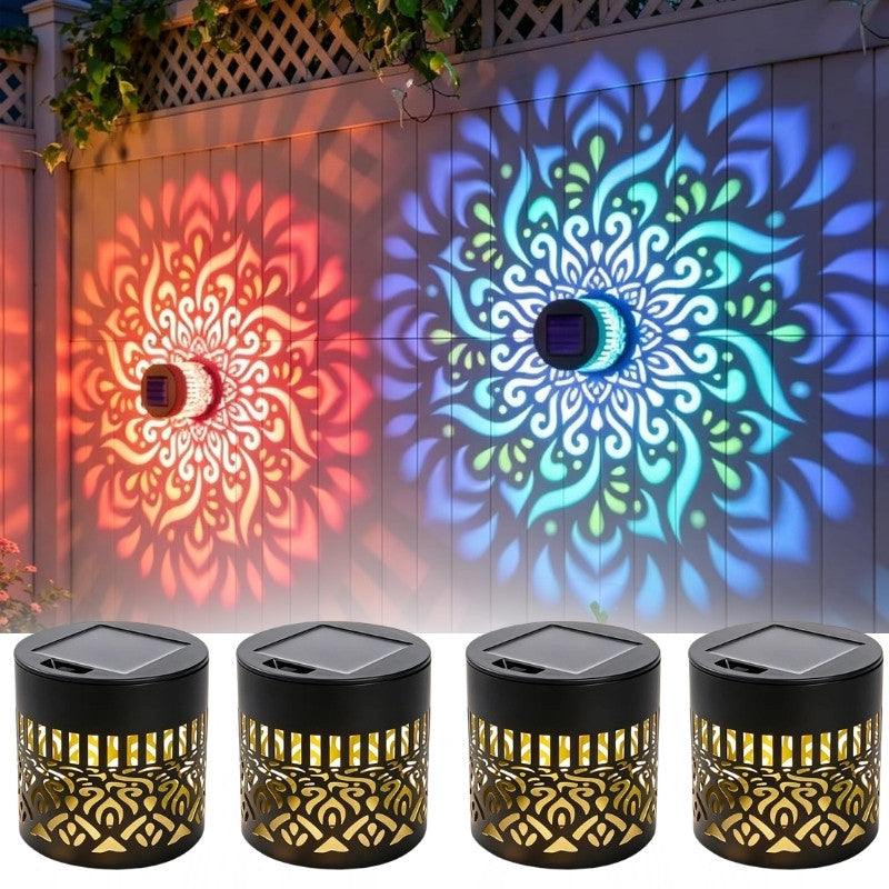 itoolmax solar mandala projector wall light 4 pcs