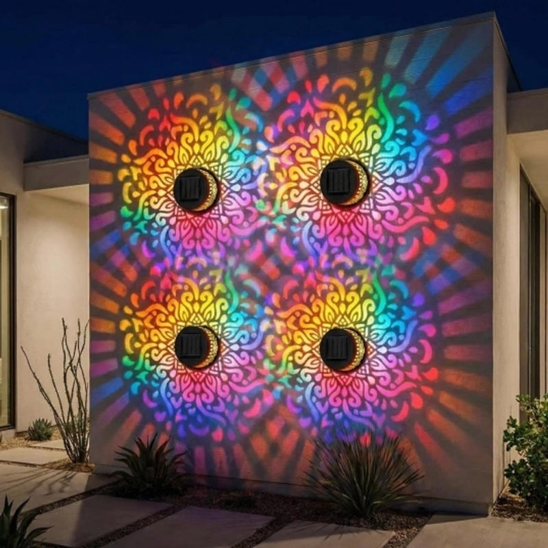itoolmax solar mandala projector wall light install the wall