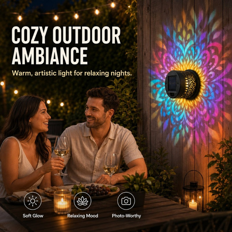 itoolmax solar mandala projector wall light outdoor