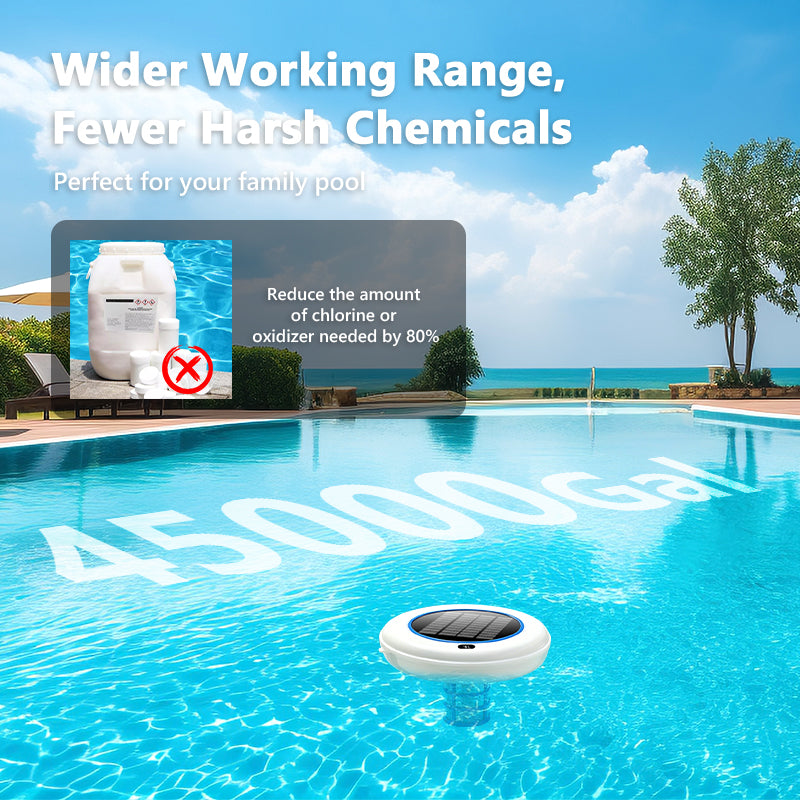 itoolmax solar poered pool ionizer 45000 gal wider range