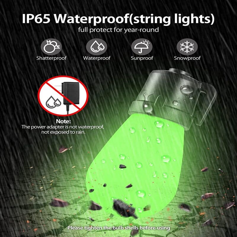 smart rgb outdoor string lights ip65 itoolmax