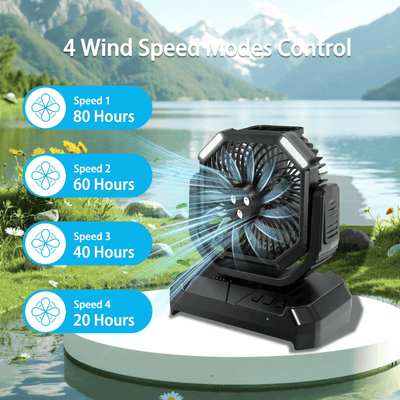 4 in 1 mist camping fan with 4modes itoolmax