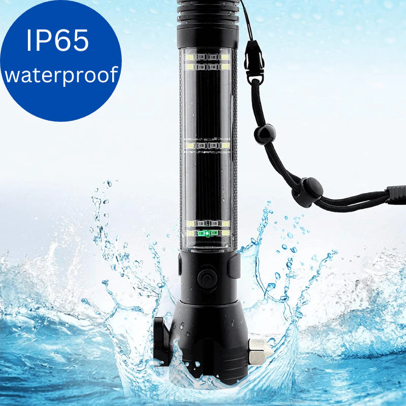9 in 1 Emergency Solar Power Flashlight - itoolmax