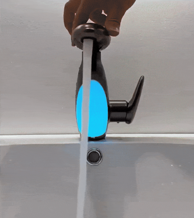 Upgrade your bathroom with a sleek pull-out faucet featuring a built-in LED light that changes color with water temperature. Stylish, practical, and fun—it adds a modern touch while making handwashing safer and more enjoyable while give your bathroom a new look. Perfect for families, kids, elder and anyone who loves smart and fashion furniture design.