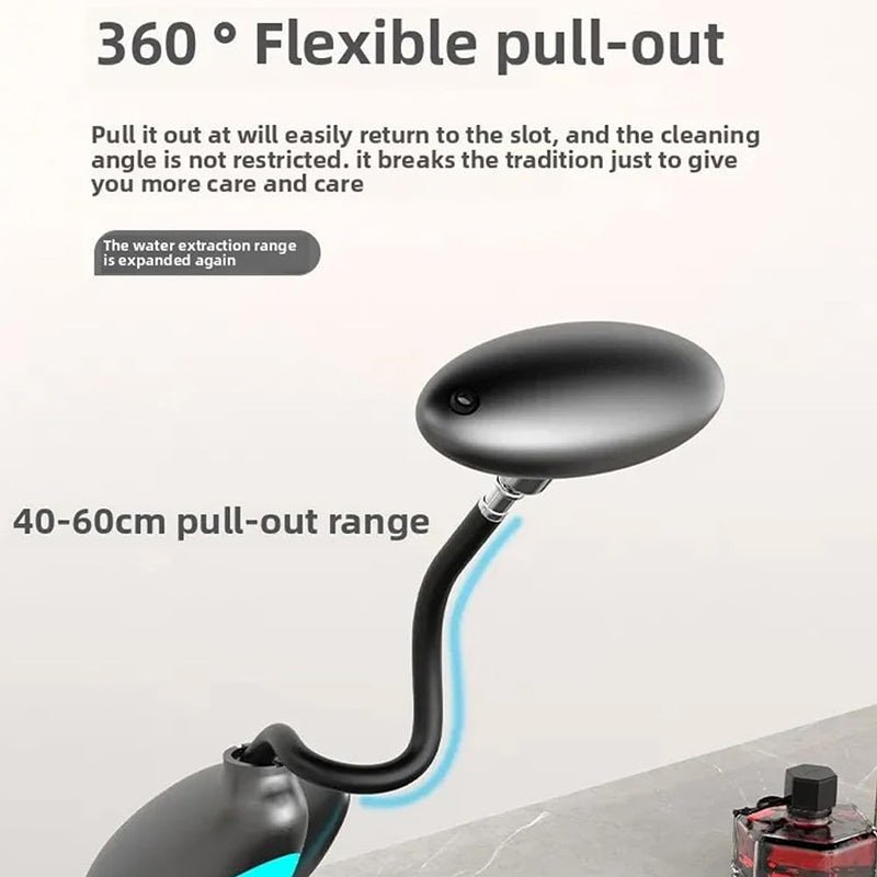With pull-out hose up to 23 inches long, easily clean the whole sink and hard-to-reach areas, achieve more cleaning range. Whether you are filled a bucket, washing your face, washing your hair, bathing pets, washing vegetables, etc., pull out the sprayer and clean directly. The hose retracts smoothly back into its dock after use, aided by a smart return mechanism.