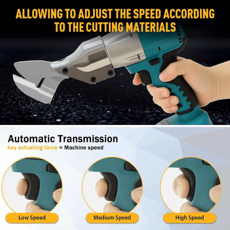itoolmax cordless electric metal shear three speed setting