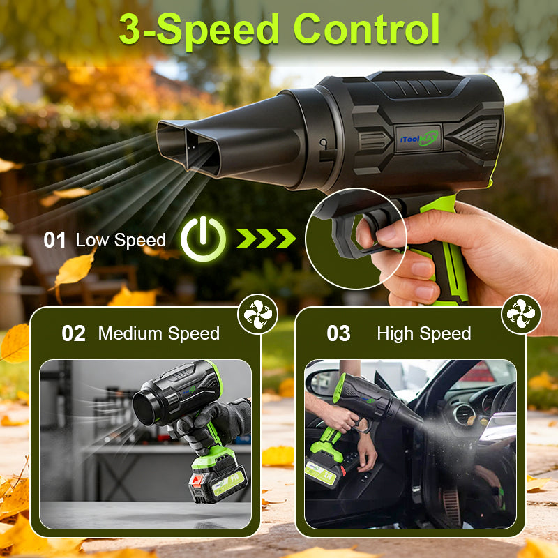 cordless leaf blower pro speed control itoolmax