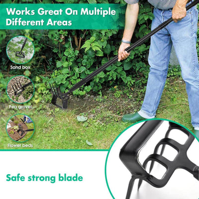 2-in-1 Hacken- und Rechen-Gartenwerkzeug