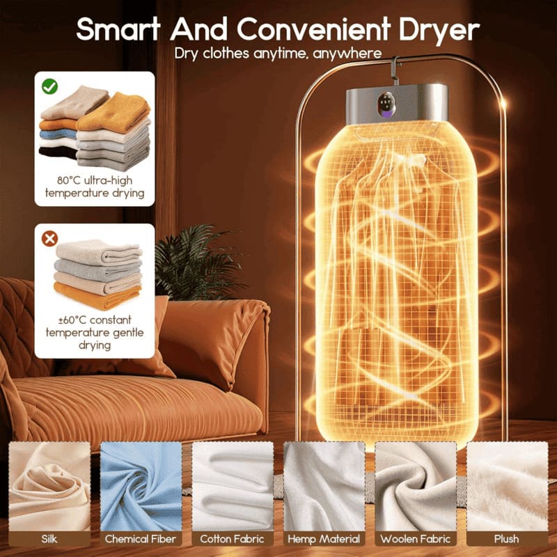 iToolMax-portable-cloth-dryer-with-remote-control smart