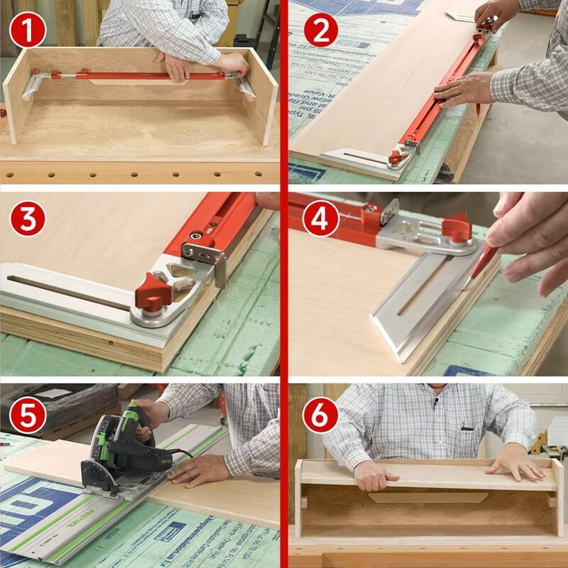 iToolMax stair tread template tool with dual scale steps