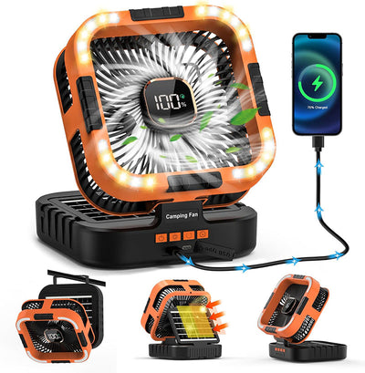 iToolMax 3 in 1 Solar Camping Fan