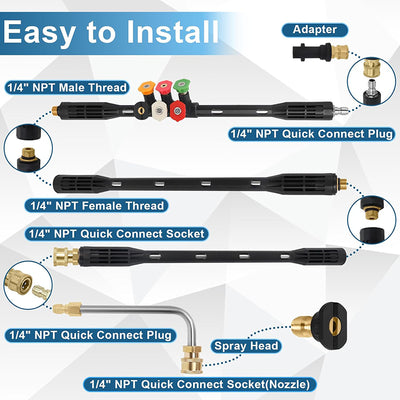 iToolMax 4000PSI Upgrade Pressure Washer Extension Wand