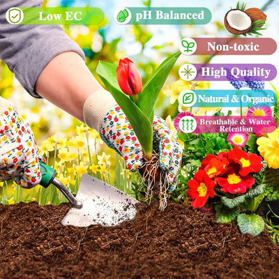 iToolMax Premium Organic Coconut Coir Bricks