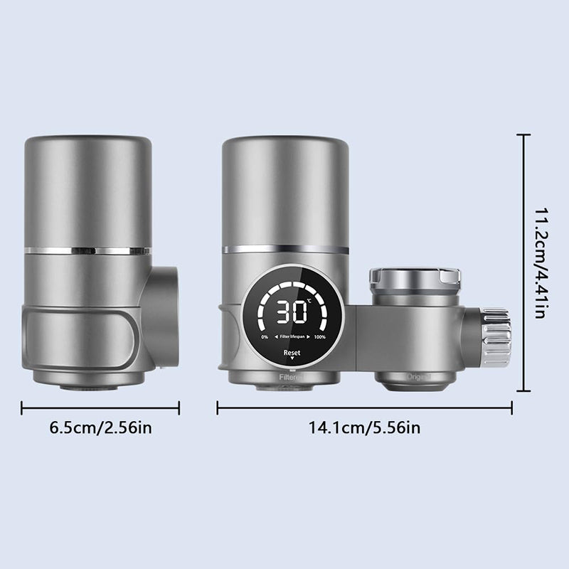 Faucet Water Filter with LED Display portable size