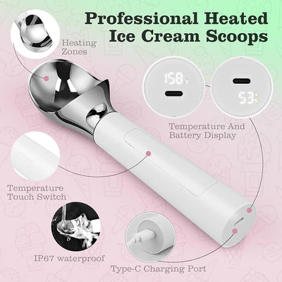 iToolMax Rechargeable Heated Ice Cream Scoop