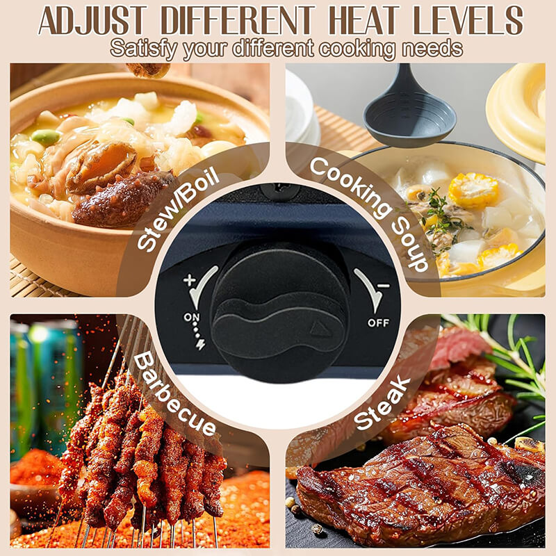Ideal for camping enthusiasts. Cook a variety of foods including eggs, burgers, steaks, breads and vegetables on the folding camping stove grill pan while making coffee or soup on the camping stove side burner. Perfect for picnics, backpacking trips, winter camping trips, tailgate parties and other outdoor cooking.