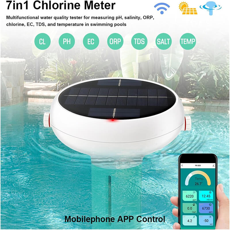 Built with Wi-Fi and Zigbee, connects seamlessly to your smart home system via the free "Tuya" app. Paired with a gateway, you can easily save, manage and share data remotely, improving the efficiency of mining pool management and respond quickly to water quality changes.