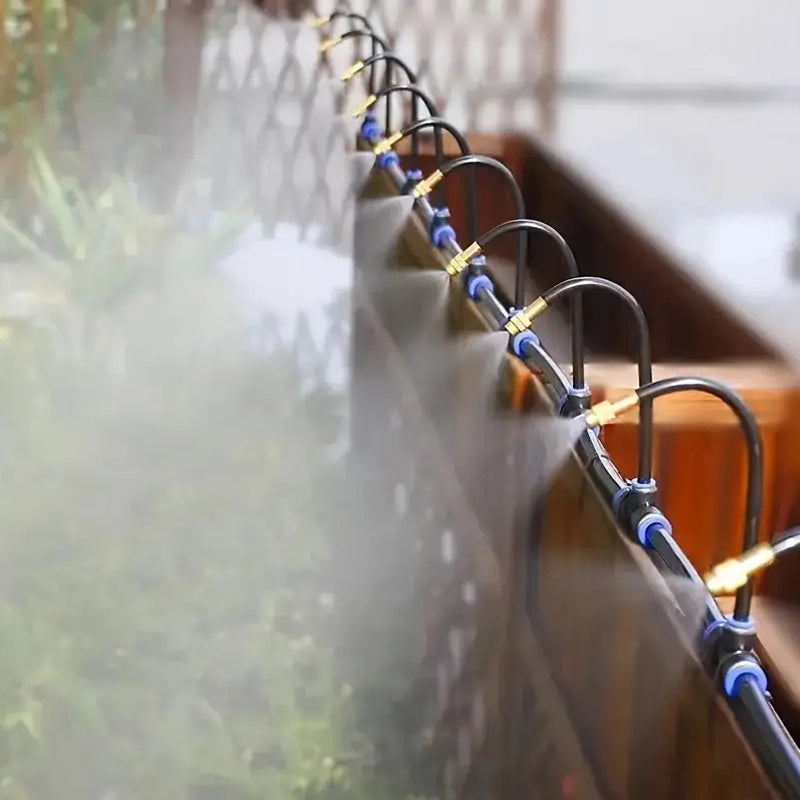 Say goodbye to uneven watering, no need manual watering. itoolMax drip irrigation kit with 8mm tubing easily splits into multiple tributaries, boosting water pressure, delivers water right to plant roots, saving up to 70% water in gardening. Perfect for flower beds, veggies, and pots irrigation, and cooling in summer! 💧🌼