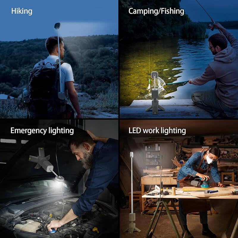 IPX5 waterproof, perfect not only for camping and hiking, but also for backyard gatherings, emergency lighting during power outages, RV travel, and even creating a cozy atmosphere indoors or on the patio. Light and music wherever you need them!