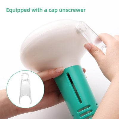 Cap unscrewed, install stably