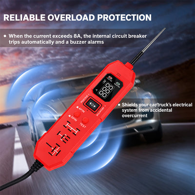 itoolmax 2 in 1 automotive circuit tester product with overload protection