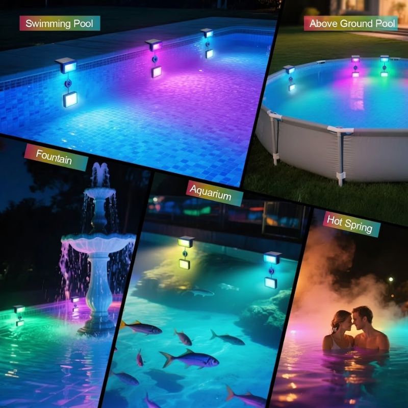 itoolmax 2 in 1 waterproof solar pool lights for all type pool