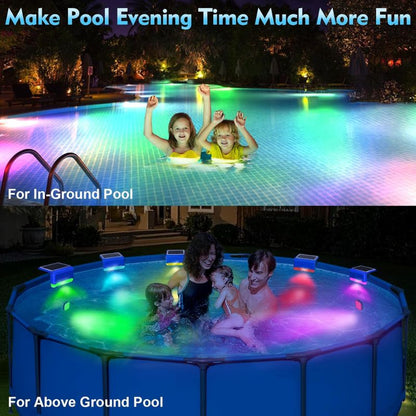 itoolmax 2 in 1 waterproof solar pool lights make pool more fun