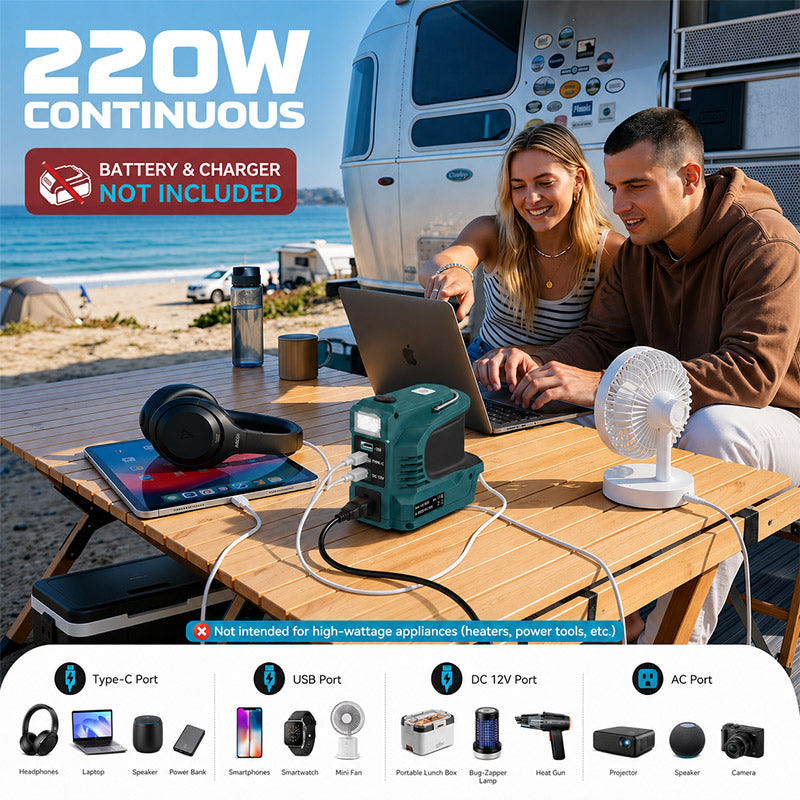 itoolmax 220w portable power inverter
