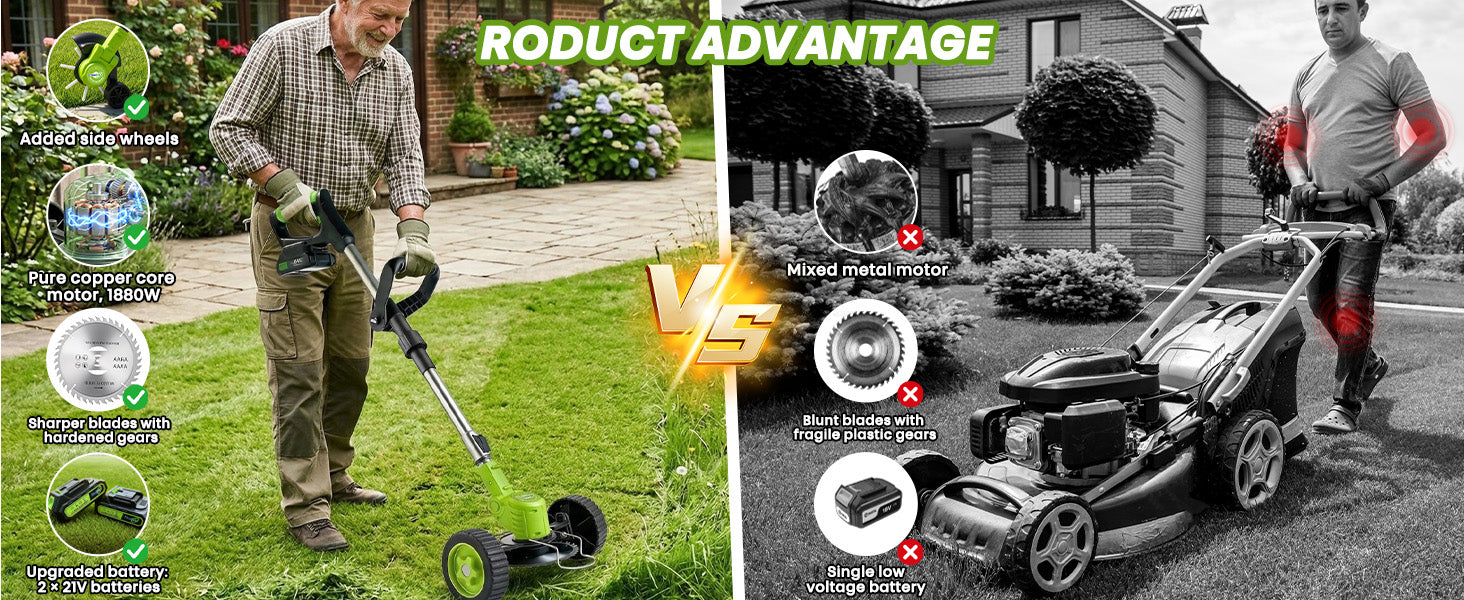 itoolmax 3 in 1 21v cordless grass trimmer advantaged and upgrade