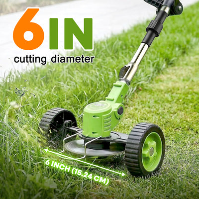 itoolmax 3 in 1 cordless grass trimmer 6in cutting wide