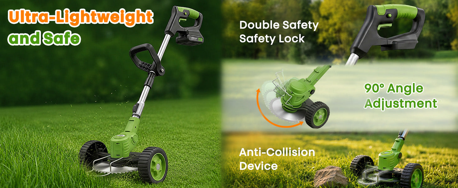 itoolmax 3 in 1 cordless grass trimmer ultra lightweight