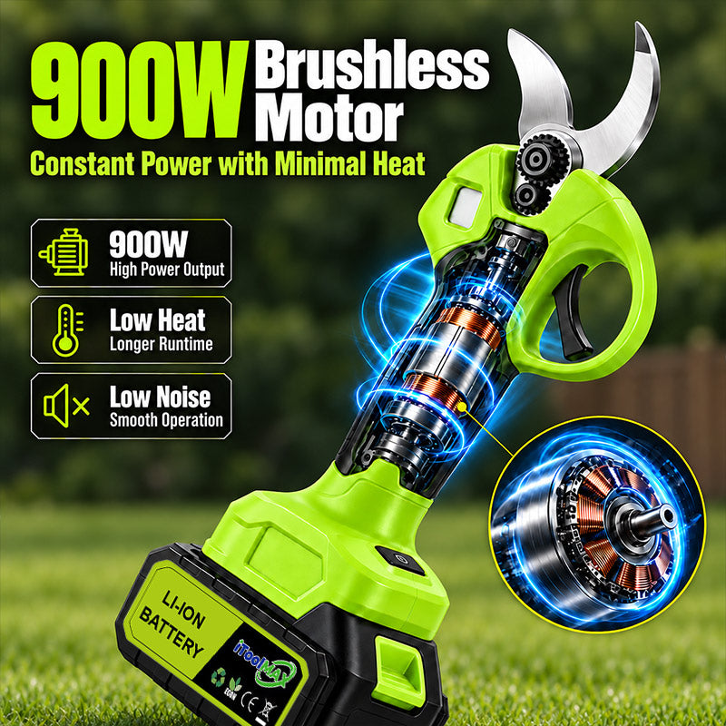 itoolmax 30mm cordless electric pruning shears low noise