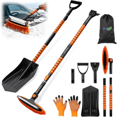 itoolmax 4 in 1 extendable car snow brush first