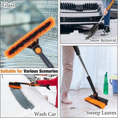 itoolmax 4 in 1 extendable car snow brush multifunctions