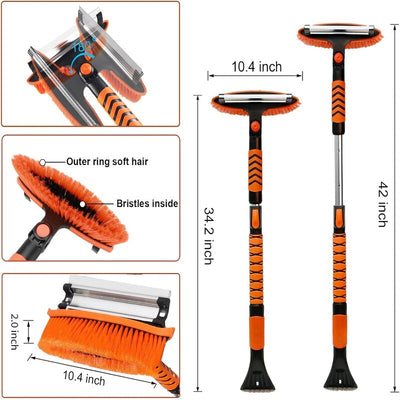 itoolmax 4 in 1 extendable car snow brush size