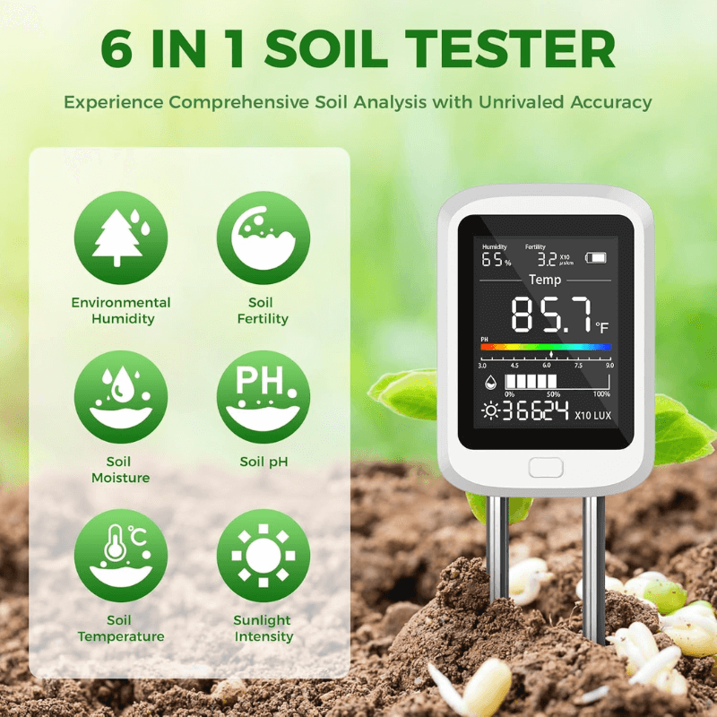 itoolmax 6 in 1 soil moisture meter with ph