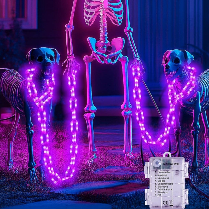 itoolmax battery halloween string lights product purple