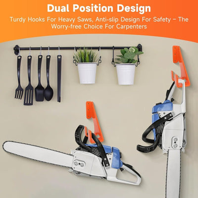 itoolmax chainsaw wall mount rack horizonal