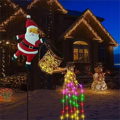 itoolmax christmas santa solar kettle lights out